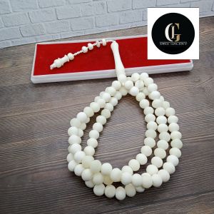 ❤️ INEZ GALLERY ❤️ Tasbih tulang sapi model bulat 8mm C125