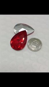 คลินิก รูปหยדน้ำ 20x30 mm 1ชิ้น ไม่มีรูปรับ สำหรับการผ่าตัดดวงตารูปปั้น, สังวาลย์, อูนาโลม, เครื่องหมายและตกแต่งอื่น ฯลฯ สำหรับการใช้งานในที่ร่ม