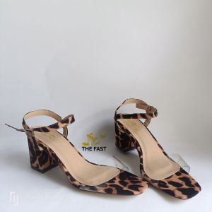 giày xăng đan nữ cao gót thô mũi vuông NĐ206