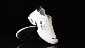 YEE Mens Korean Plus Size Sneakers Leather Waterproof Low Top Rubber Sports Shoes