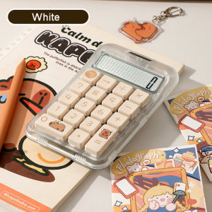 1pcs transparent color solar dual power calculator large screen and buttons high-precision 10 digit calculation ability calcul