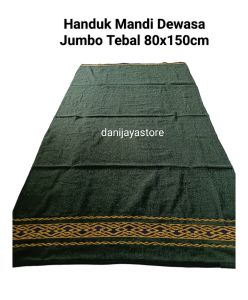 isi 3 Pcs Handuk Mandi Dewasa Jumbo Polos Strip Bordir catton 💯% 80x150cm