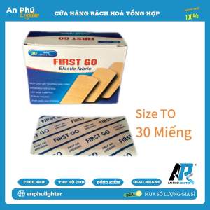 Băng Cá Nhân Vải First Go Kích Thước Lớn - Băng Vết Thương - Hộp 30 Miếng