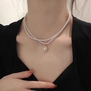 Elegant Minimalist Pearl-like Necklace