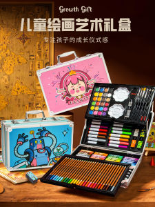 Watercolor Pen Set Childrens Stationery Set Kindergarten Drawing Supplies Primary School Learning Supplies 24 Colors 36 Colors 48 Colors Drawing Pen Beginner Hand Drawing Set Birthday Christmas Gift