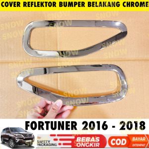 Cover Ring Reflektor Belakang All New Fortuner 2016 2018 Chrome