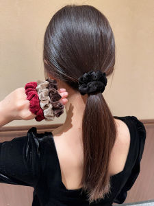 ริบบิ้นผ้ากำมะหยี่สีทองประกายเล็กสำหรับผู้หญิง ทรงหางม้าต่ำ ริบบิ้นผ้ากำมะหยี่สไตล์เกาหลี วัสดุอื่นๆ