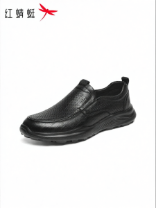 Reddragonfly | Summer New Thick Sole Slip-on Sheepskin Leather Casual Shoes With Breathable Hollow Design