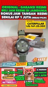 JAM CATERPILLAR ORIGINAL CATERPILLAR CAT LQ.161.23.332 - MEN LA - RUBBER - ABU-ABU - JAMDUNIA / JAM DUNIA JD18 # JAM TANGAN PRIA JAM PRIA JAM TANGAN ANTI AIR $ JAM TANGAN CATERPILLAR ORIGINAL LQ 161 23 332 CATERPILLAR LQ.161 CATERPILAR LQ161 S003