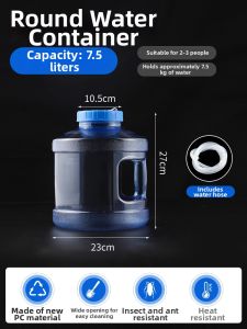TAFUMAN | Drinking Water Storage Bucket Food Grade PC Large Diameter