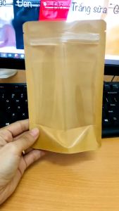 Túi zip 1 mặt giấy 1 mặt trong đựng bánh mứt thực phẩm(link 500gr-1kg)