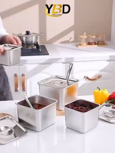 Food Storage Box Stainless Type 12cm/14cm/16cm/18cm/Foodpan satu set dengan Tutup/Tempat Penyimpanan