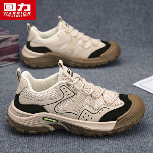 Warrior Mens Low-Top Martin Boots Outdoor Sports Casual Climbing Labor Protection Shoes Breathable Mesh Slip-Resistant Soft Bottom