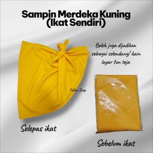 Sampin merdeka kanak-kanak dan dewasa (ikat sendiri)