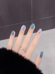 MAYCHAO | New 2026 Icy Light Blue Sparkling Pure Color Gel Nail Polish