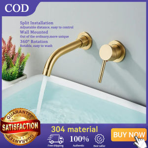 bathroom basin faucet hot and cold water concealed wall-mounted faucet bathroom basin faucet