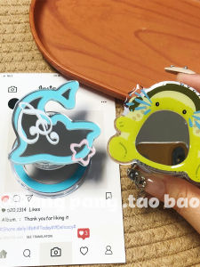 ขาตั้งกระจกสูญญากาศสัตว์น้ำและกบสุดน่ารักแบบแม่เหล็กสำหรับโทรศัพท์มือถือแบบมagsafe ขาตั้งสำหรับโต๊ะทำงานแบบไม่สมมาตรสำหรับผู้หญิง