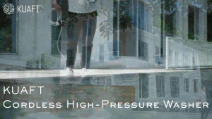 Kuaft Cordless High Pressure Washer 2.2Mpa 180L/h  IPX7 Waterproof Portable Car Home Cleaner w/ 0-40° Adjustable Nozzle & Long Battery