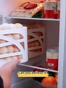 <𝙇𝙖𝙯𝙎𝙜𝙈𝙖𝙡𝙡> Lucky Home Egg Rack Tray 4 Tier 30 Grids for Kitchen Storage
