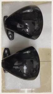 Vintage Classic Rearview Mirror 2pcs Car Racing Retro Door Side Wing View Mirror Glossy Black For Mazda MX-5 Miata