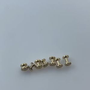 10 Pasang Baut Pentol Kuningan Mur Keling Baut Pentol Head Studs Ukuran 4/6/8mm