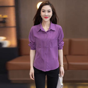 Spring & Fall Thin Shirt Womens Long-Sleeved Summer New Arrival Loose Belly-Covering Short Shirt Small Western Style Best Selling Womens Shirt