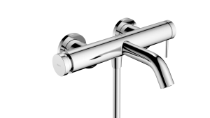 hansgrohe shower mixer Tecturis S - single lever bath mixer tap for exposed installation 2 ticks Chrome