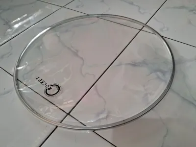 mika bottom 14 inci snare drum bawah drumhead bening transparan membran resonan