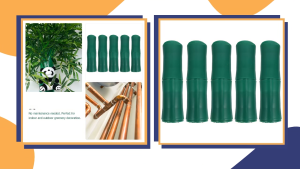 5Pcs Decorative Artificial Bamboo for Concealing Drainpipes DIY Simulation Bamboo Wrapping Cover