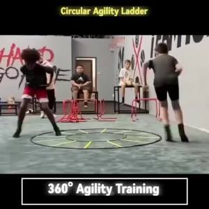 Multifunctional Circular Ladder High-Intensity Reactive Foot Training and Skill Basketball Cyclic Agility Training Program