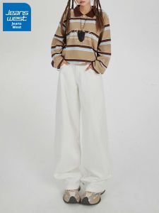 Jeanswest | Quần Jeans denim Dáng Suông Cao Waisted Mới Thu
