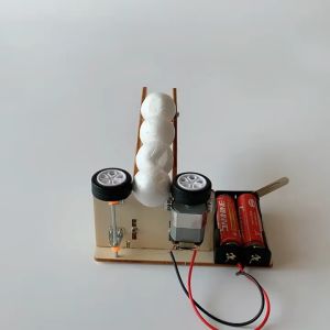 Mô hình lắp ráp máy bắn bóng bằng gỗ máy bắn bóng tự động giáo dục stem steam - HM0489