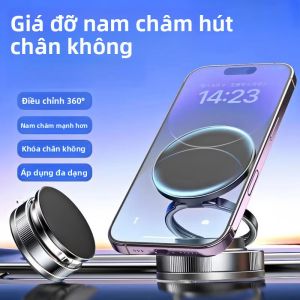 360 °   Giá Đỡ Điện Thoại Từ Tính Xoay Được Cho Ô Tô Giá Đỡ Đa Năng Có Thể Gập Lại Và Điều Chỉnh Được Tương Thích Với iPhone Và Các Điện Thoại Khác Màu Đen