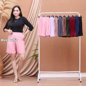 HOTPANTS PLISKET WANITA / CELANA PENDEK PLISKET