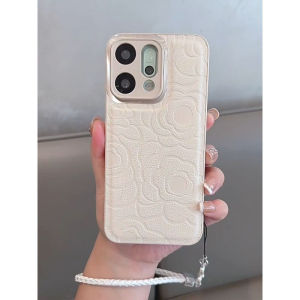 OPPO Reno 14 5G Case OPPO Reno 14 Pro 5G Shockproof Case With Camera Lens Protector Cover Leather Camellia Flower Matte Phone case For Girl Women Lady