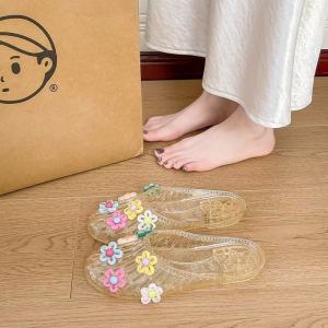 JIFANPAUL | Transparent Flats Slip-on Summer Sandals