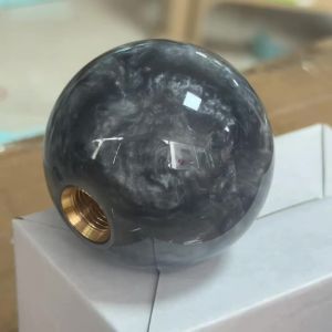 Nút Cần Số Hình Cầu Phong Cách Đá Cẩm Thạch Cho Ô Tô Với 3 Bộ Chuyển Đổi Phù Hợp Phổ Biến Phụ Kiện Nội Thất Ô Tô Cho Hầu Hết Các Loại Xe