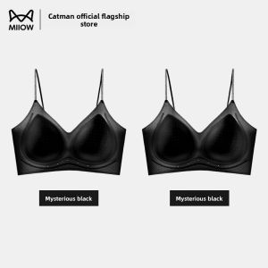 Miiow | MiiOW Cat Woman Seamless Summer Thin Ice Silk Cool Sensation Strapless Bra Breathable U-Back Underwear For Young Women