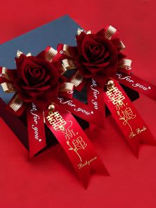 XIKUNLE | Wedding Flower Pin for Groom Bride Guests Realistic