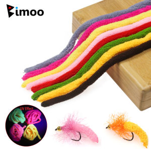 2/8Packs UV Mop Chenille Fly Tying Material Mop Fly StoneFly Emerging Caddis Nymphs Egg Fly Trout Bass Grayling Fishing Lures