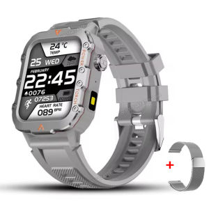 2025 New Outdoor Military Smartwatch GPS Men Flashlight Waterproof Outdoor Sport Tracker HD Bluetooth Call Smart Watch Man Women