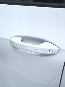 8Pcs Transparent Car Door Handle Bowl Protector Stickers Invisible Anti-Scratch Silicon Anti-Collision Strip For Auto Exterior