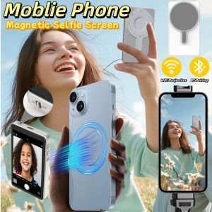Wireless Magnetic Mount Vlog Selfie Monitor Screen Phone Rear Camera Selfie WiFi Bluetooth Connection for Selfie Live Vlog