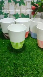 Ly Uống Nước Cốc Uống Nước 2 Màu sọc - Nhựa Duy Tân