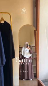 SAWVA | SANIA Casual Long Dress Daily MAROON