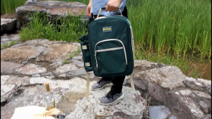 【i.Rumah】 Portable 4 Persons Picnic/Hiking Backpack Outdoor Camping BBQ Lunch Bag Picnic Bags with Tableware Set