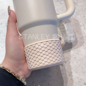 Tấm Lót Cốc Dày Bằng Silicon Chống Va Đập Chống Mài Mòn Cho Cốc Stanley Mermaid Princess Fish Scale Cup Holder