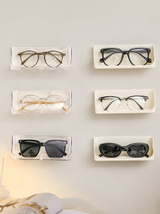 Large Size Wall Mounted No Drilling Sunglasses Storage Rack Display Holder North European Style Plastic Organizer for Bedroom