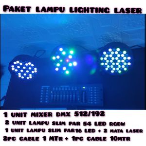 paket lampu lighting untuk ruangan karaoke studio panggung mini