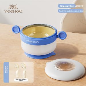 YeeHoO KIDS | Baby Rice Porridge Insulated Bowl with Suction Cup